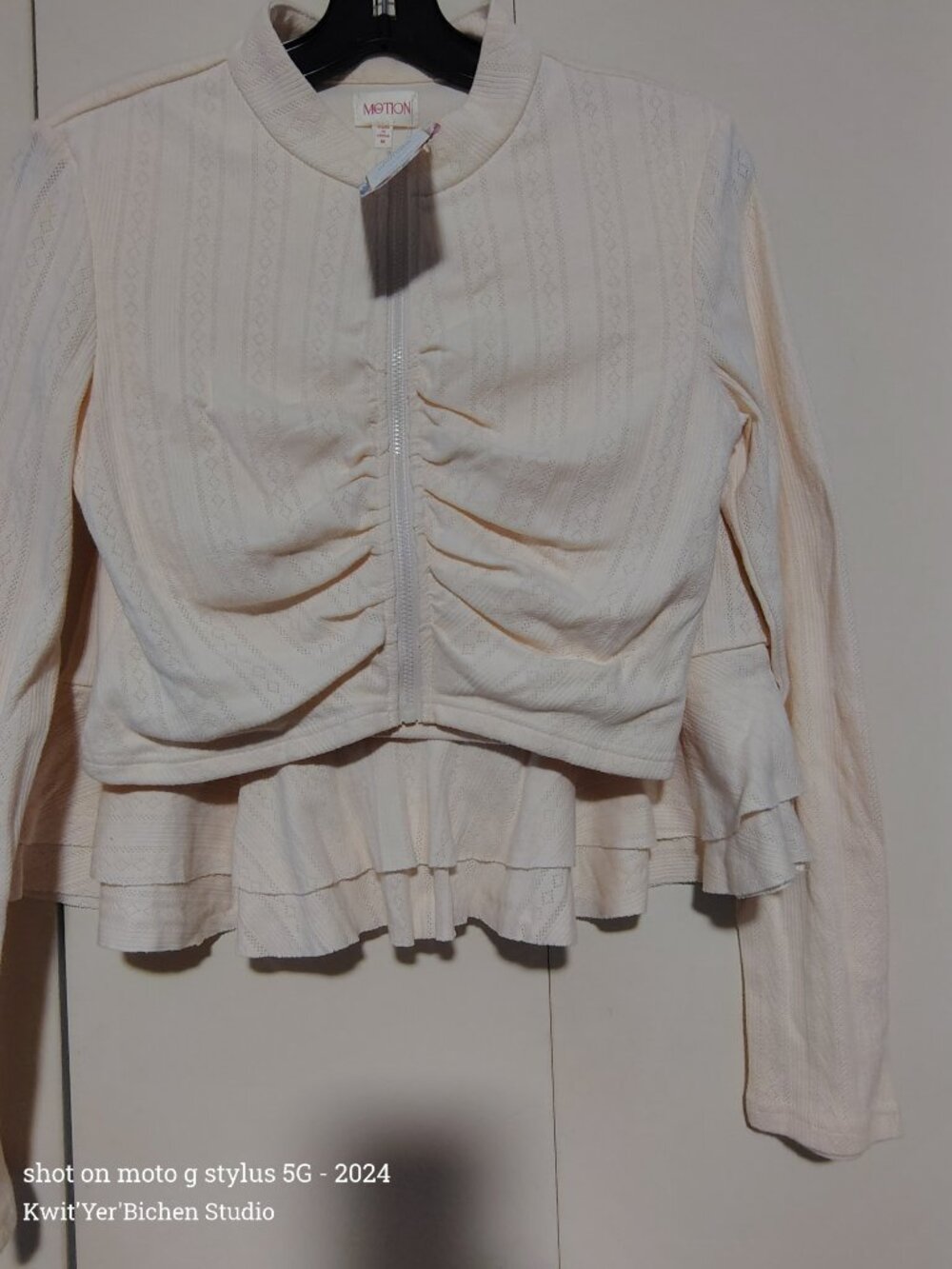 MOTION Women's Ruched Front Cardigan Sweater & SKORT set